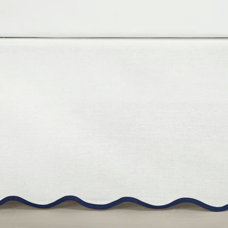 Lush Decor Coastal Chic Scallop Wrap Around Bed Skirt