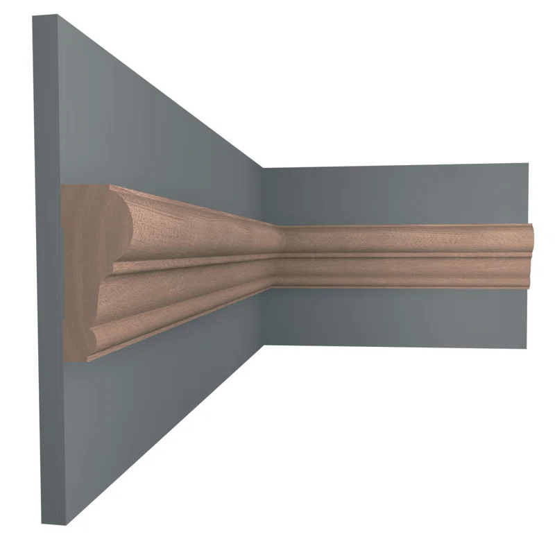 Ekena Millwork WM392 1"D x 2 3/8"W x 96"L Solid Wood Stain Chair Rail Molding