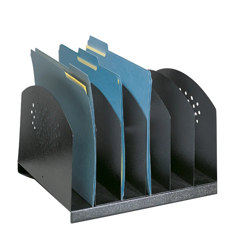 Safco Products Company Six Section Steel Desk Rack
