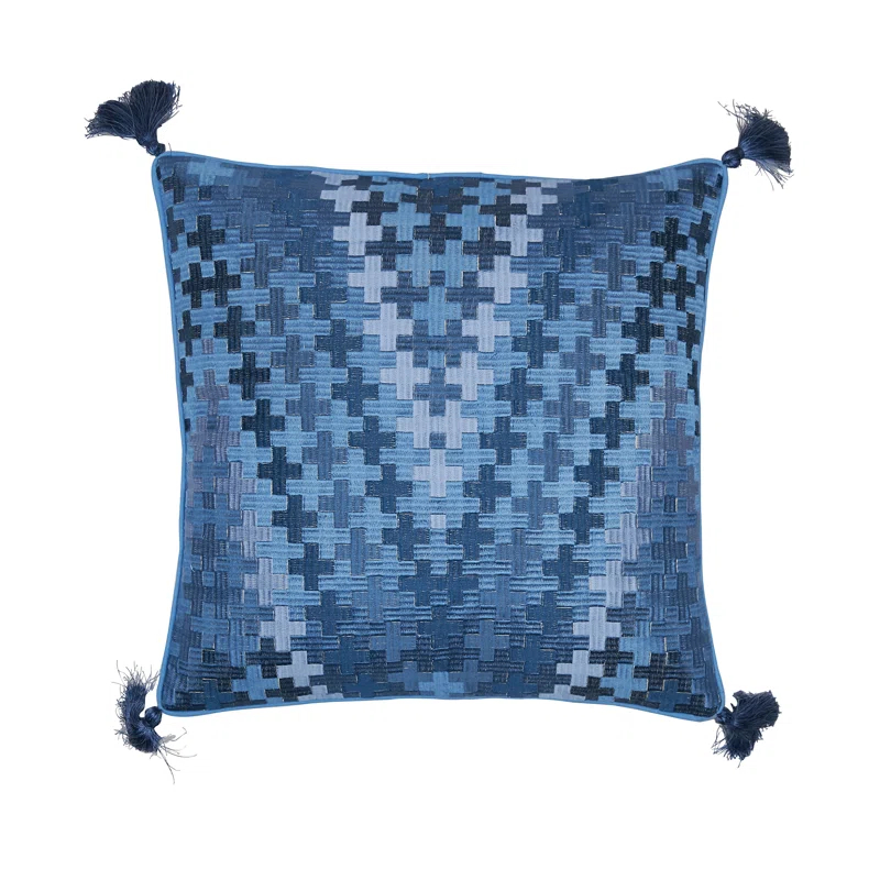 carol & frank Pepi Embroidered Throw Pillow