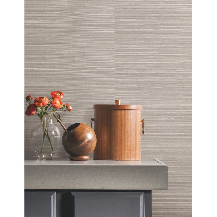 Birch Lane™ Weatherhill Natural Sisal Peel and Stick Grasscloth Wallpaper