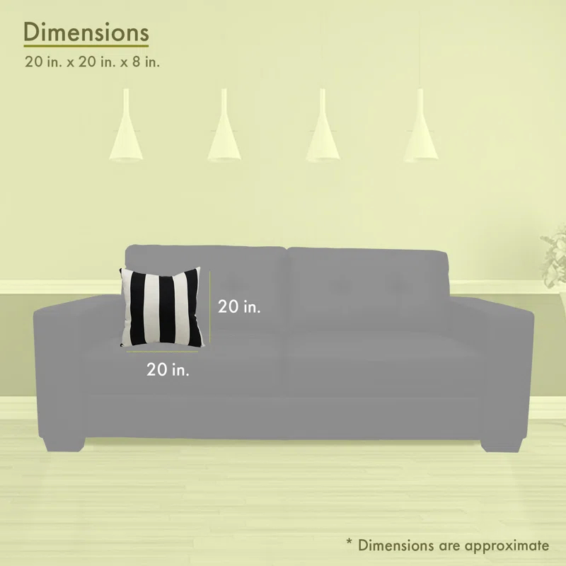 Majestic Home Goods Indoor/Outdoor Reversible Throw Pillow