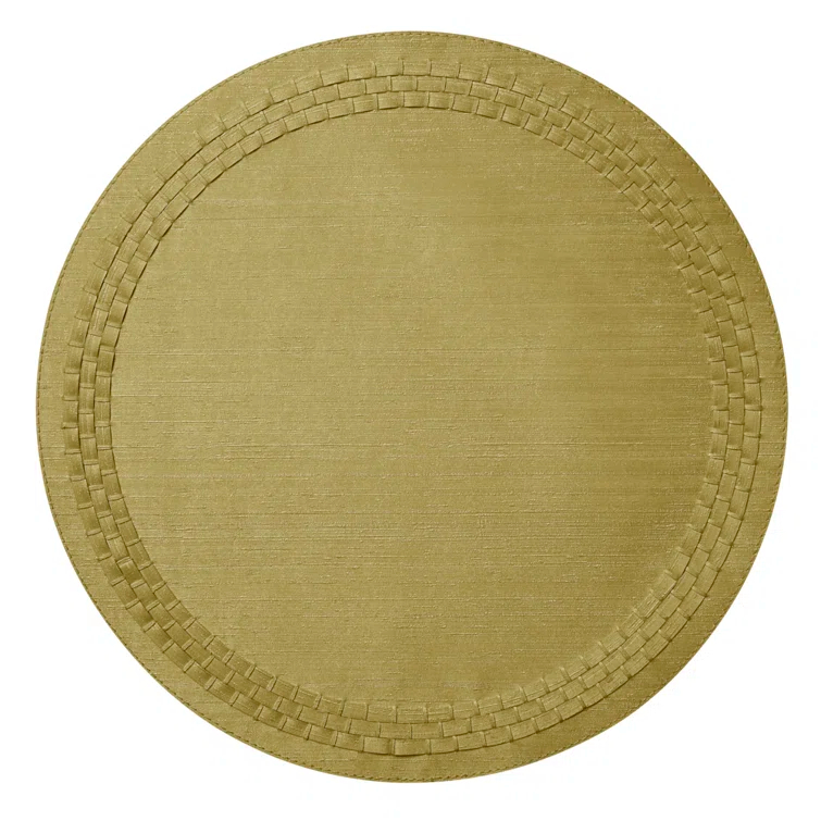 Mode Living August Vinyl Round Placemat (Set of 4)