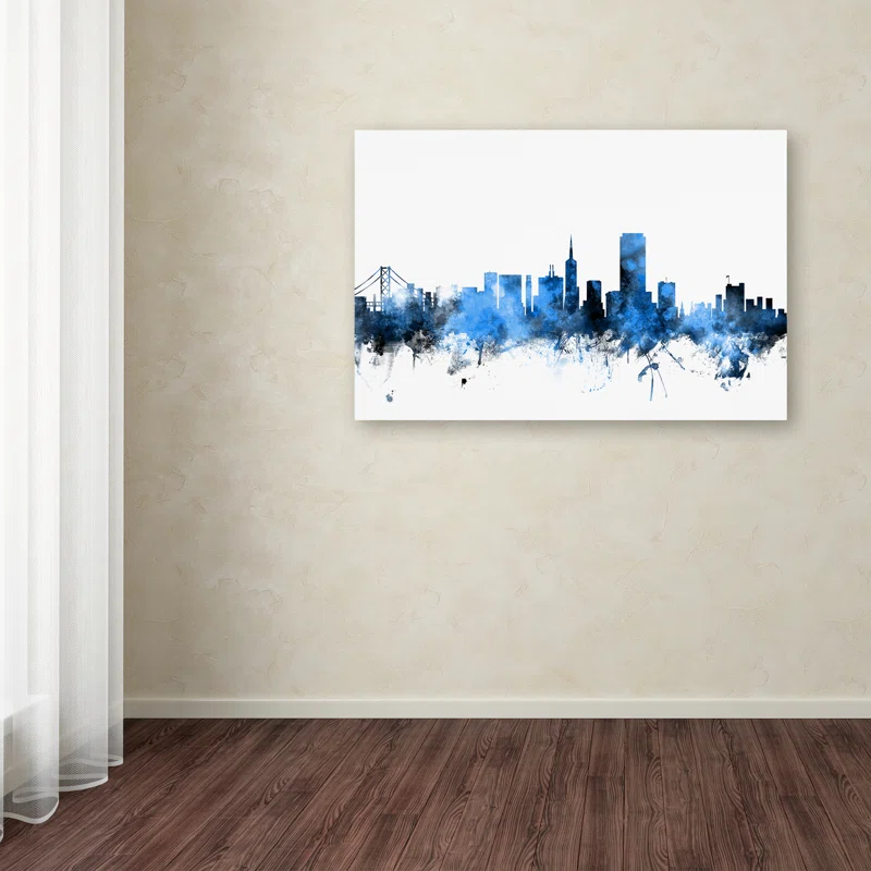 Trademark Fine Art " San Francisco City Skyline II " by Michael Tompsett