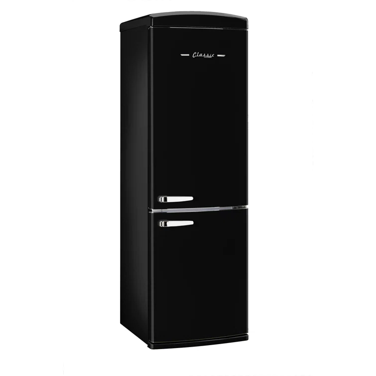 Unique Appliances Classic Retro 24 In 12 Cu.ft Bottom Mount Fridge Auto Defrost, Energy Star Certified, Counter Depth UGP-340L B AC