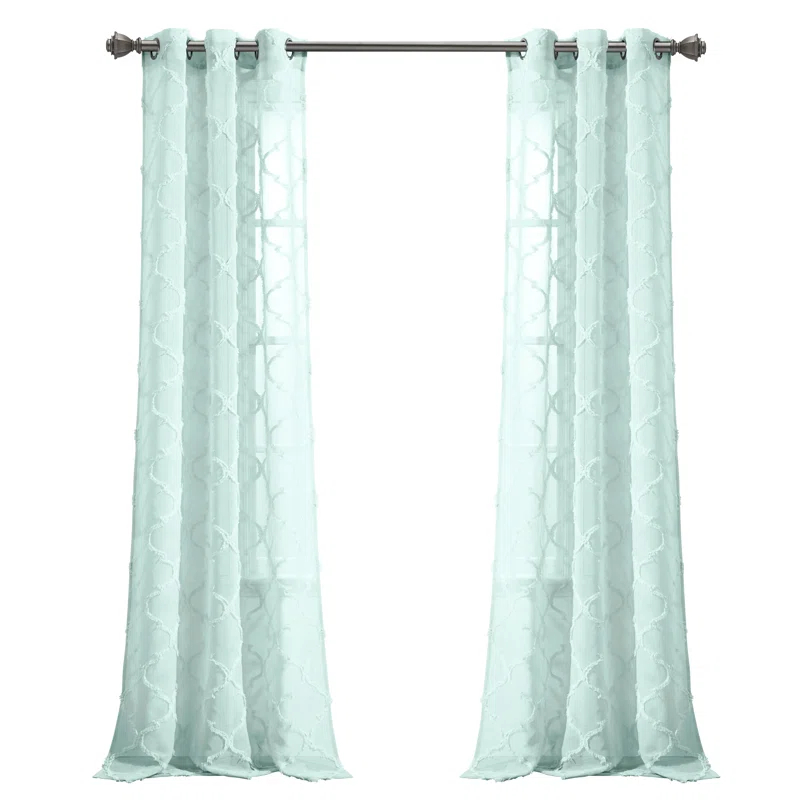 Lush Decor Avon Trellis Sheer Trellis Sheer Curtain Panels (Set of 2)