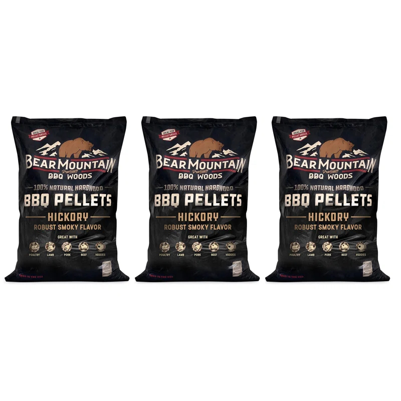 Bear Mountain BBQ Bear Mountain BBQ All-Natural Hardwood Hickory Smoker Pellets