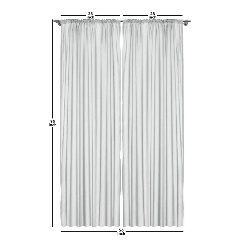 Polyester Room Darkening Sliding Panel Pair (Set of 2)