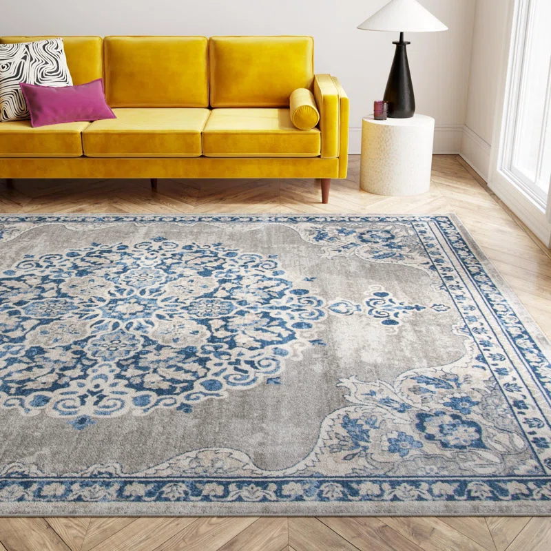 Kelly Clarkson Home Carlisle Light Gray/Blue Rug