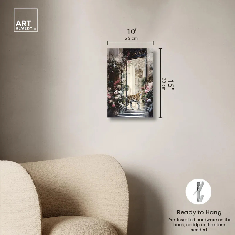 Art Remedy Flower Storefront Canvas Fashion Designer Wall Art by Art Remedy