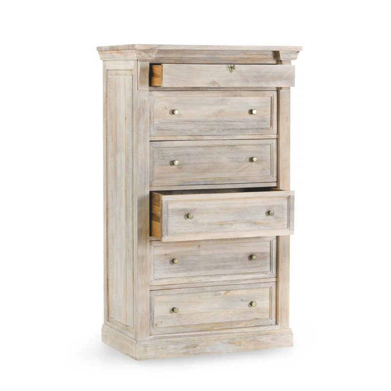 Classic Home Adelaide 6 Drawer Mango Wood Chest Dresser