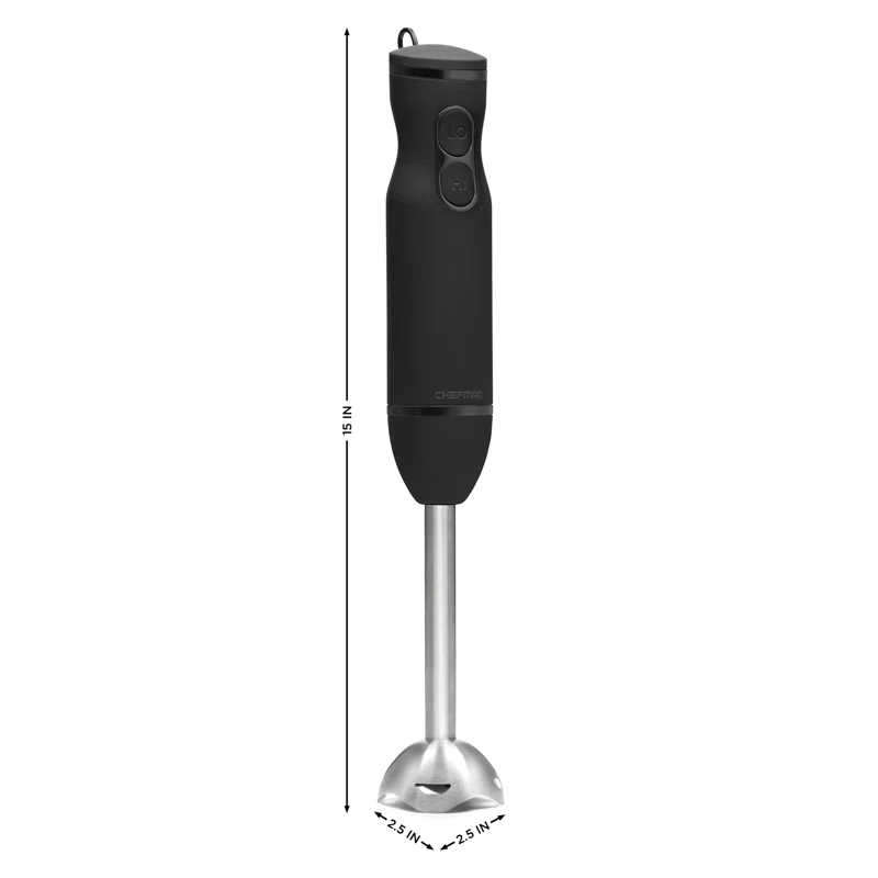 Chefman Chefman Immersion Stick Hand Blender with Stainless Steel Blades