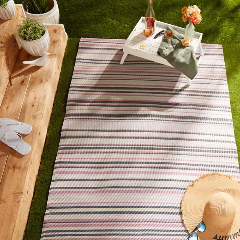 Highland Dunes Bitner Striped Rug