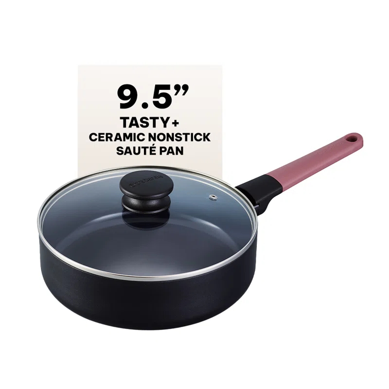 Brabantia Brabantia Tasty+ Ceramic Nonstick Skillet Frying Pan 9.5" Non Toxic Pan Titanium Reinforced Ceramic Coating - Non Toxic Cooking Pan, Add To Your Pots And Pans Set Cookware