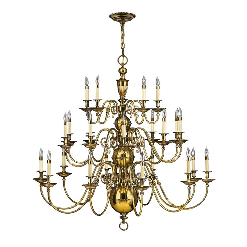 Hinkley Cambridge 25-Light Candle Style Tiered Chandelier