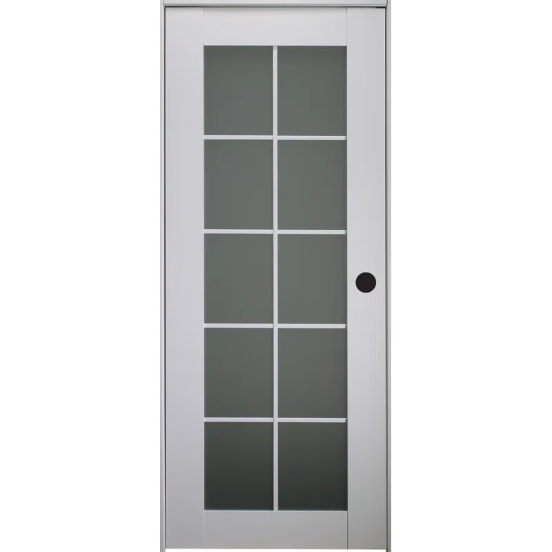 Belldinni Smart Pro 10 Lite DIY-Friendly Manufactured Wood and Glass Single Prehung Interior Door