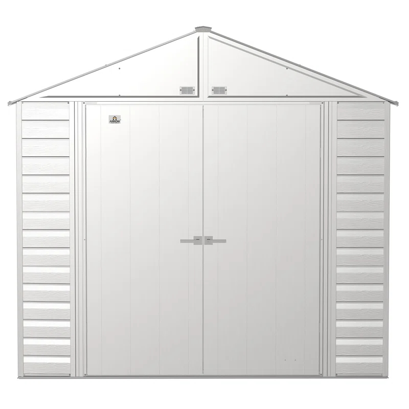 Arrow 8 ft. W x 8 ft. D Galvanized Steel Storage Shed