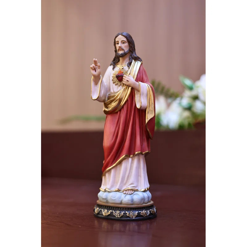 Hi-Line Gift Ltd. Sacred Heart of Jesus Statue Religious Decor