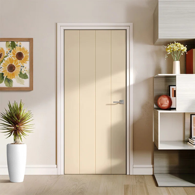 Calhome Paneled Manufactured Wood Hollow Standard Door | Wayfair