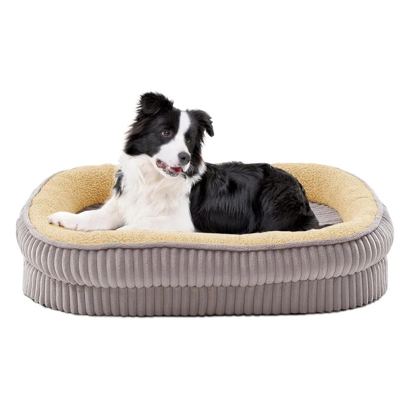 Dog Bed for Dogs Breeds, Dog Sofa Beds,Pet Couch Bed with Four Sided Bolster
