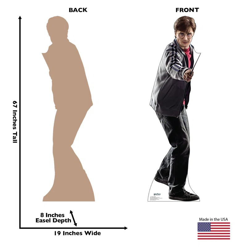 Advanced Graphics Harry Potter 67'' Harry Potter Cardboard Standup