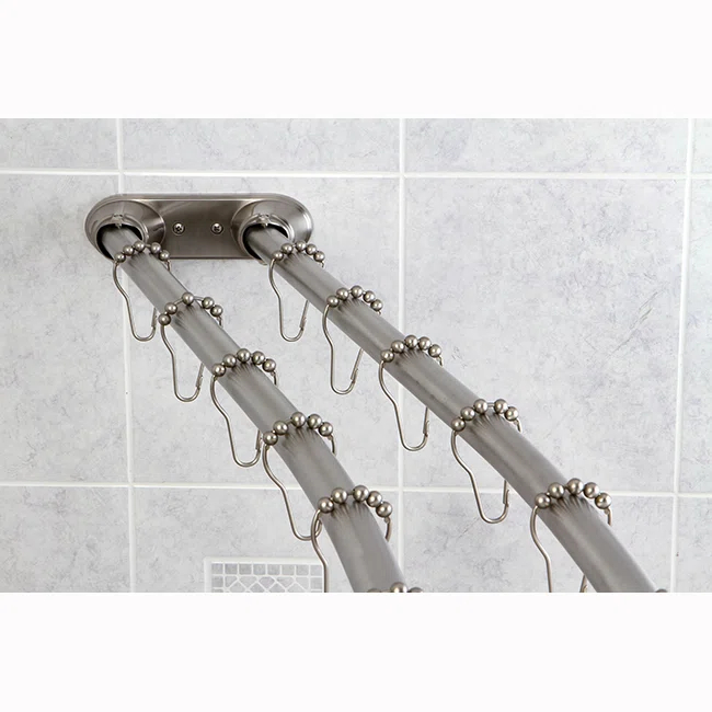 Kingston Brass Kingston Brass Edenscape 60-Inch to 72-Inch Adjustable Double Curved Shower Curtain Rod