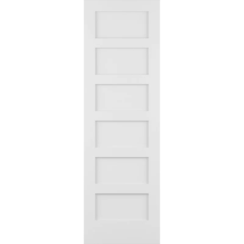 Frameport 96'' Solid + Manufactured Wood Paneled Slab Door