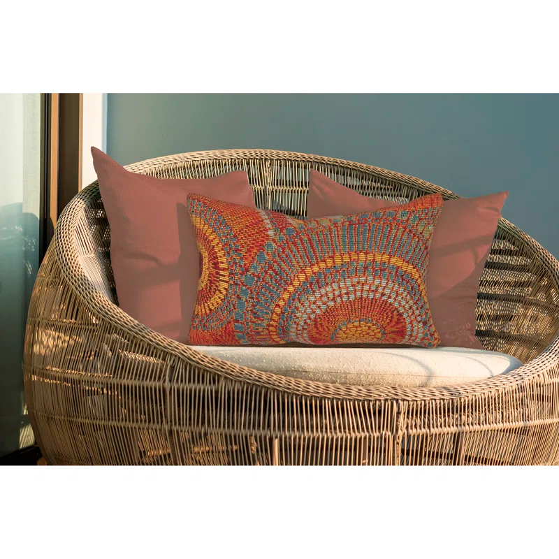 Marina Abstract Indoor/Outdoor Throw Pillow