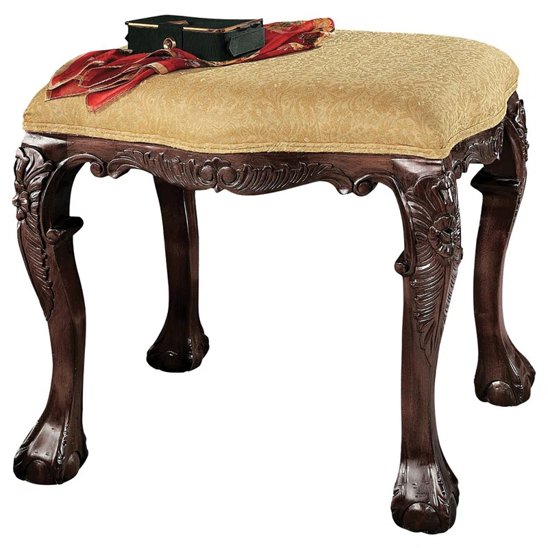 Design Toscano French Baroque Renaissance Décor Vanity Stool
