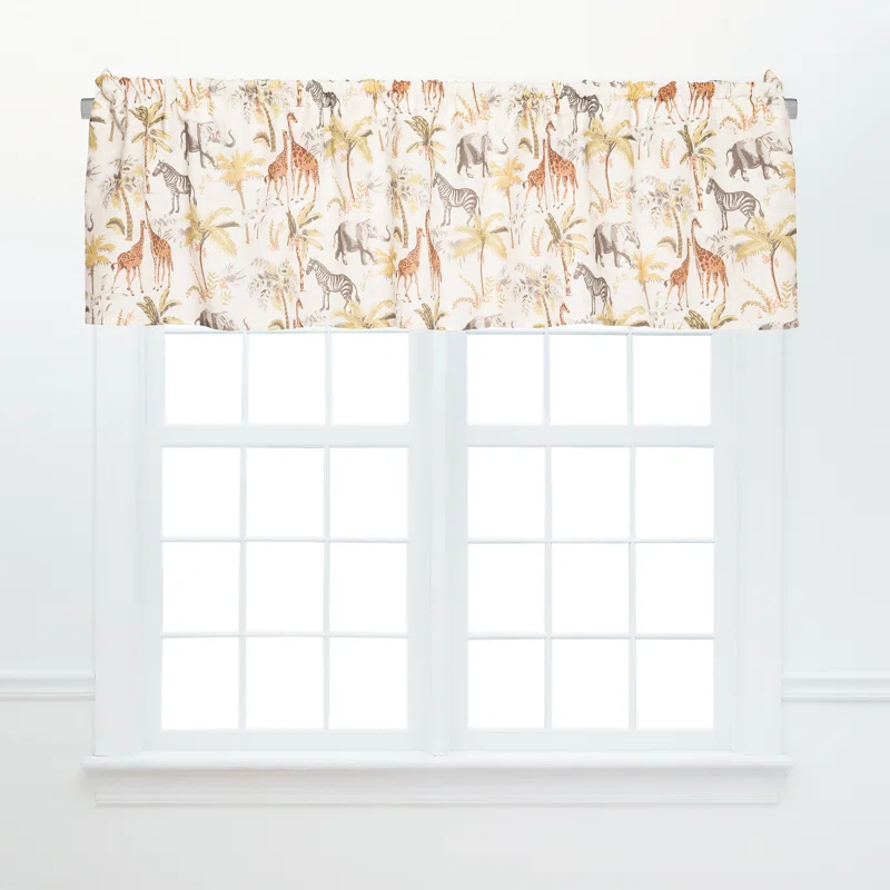 Nico Safari Multicolored Valance (Set of 2)