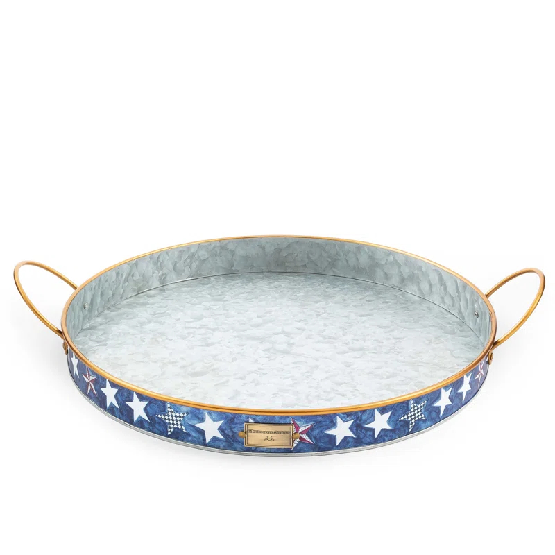 MacKenzie-Childs Royal Star Serving Trays (Set of 2)