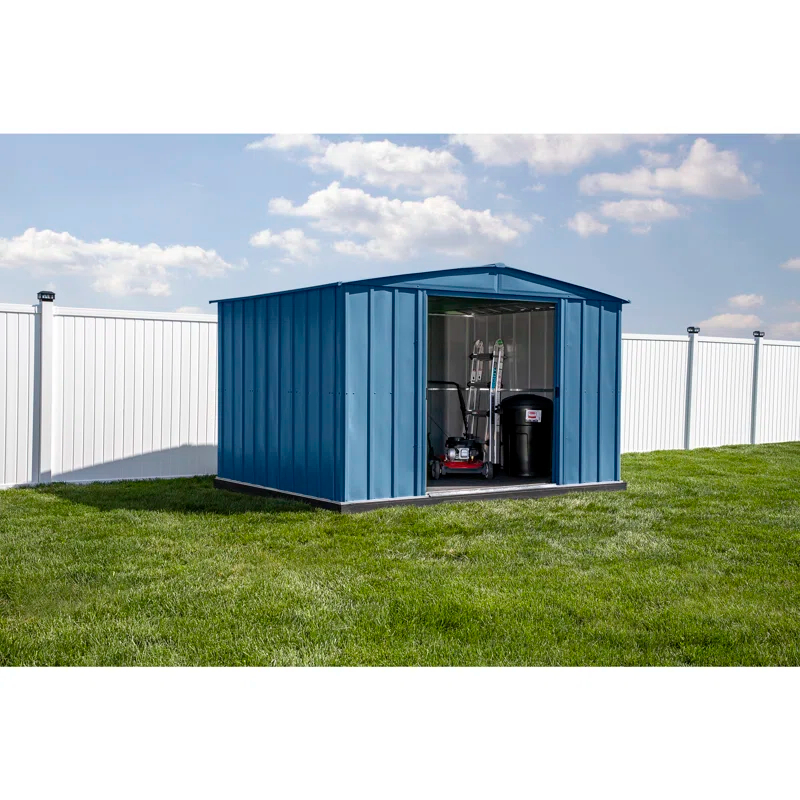 10 ft. W x 8 ft. D Metal Storage Shed