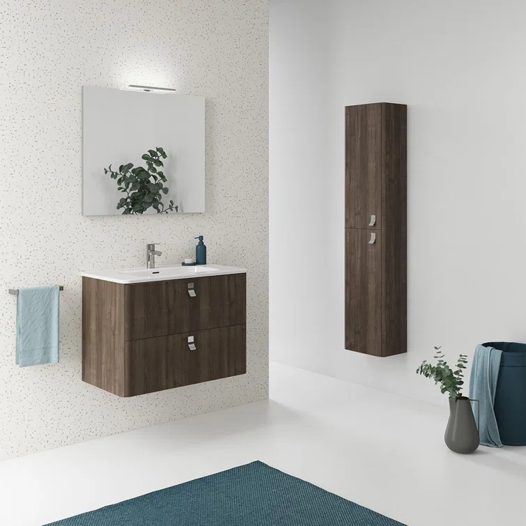 WS Bath Collections Concert 31.9'' Single Bathroom Vanity with Ceramic Top