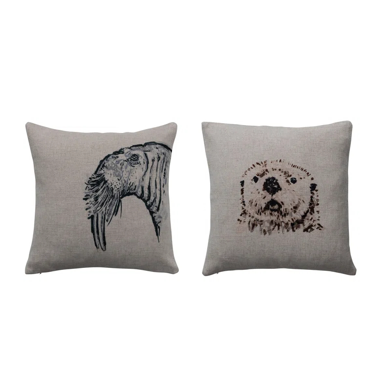 Creative Co-Op Linen Throw Pillow