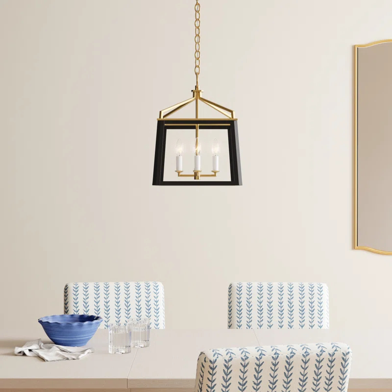 Birch Lane™ 4 - Light Dimmable Lantern Geometric Chandelier