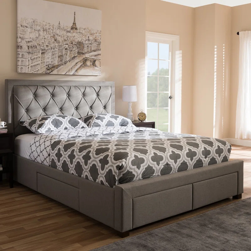 Rosdorf Park Tantallon Upholstered Platform Storage Bed