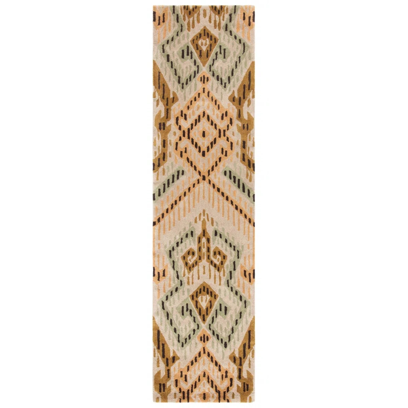 Dakota Fields Eaton Wyndham Hand Tufted Wool Geometric Rug