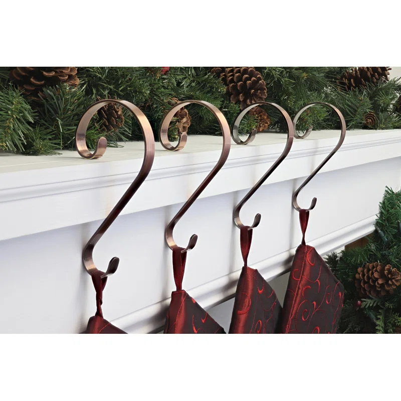 Haute Decor Scrolls Stocking Holder (Set of 4)