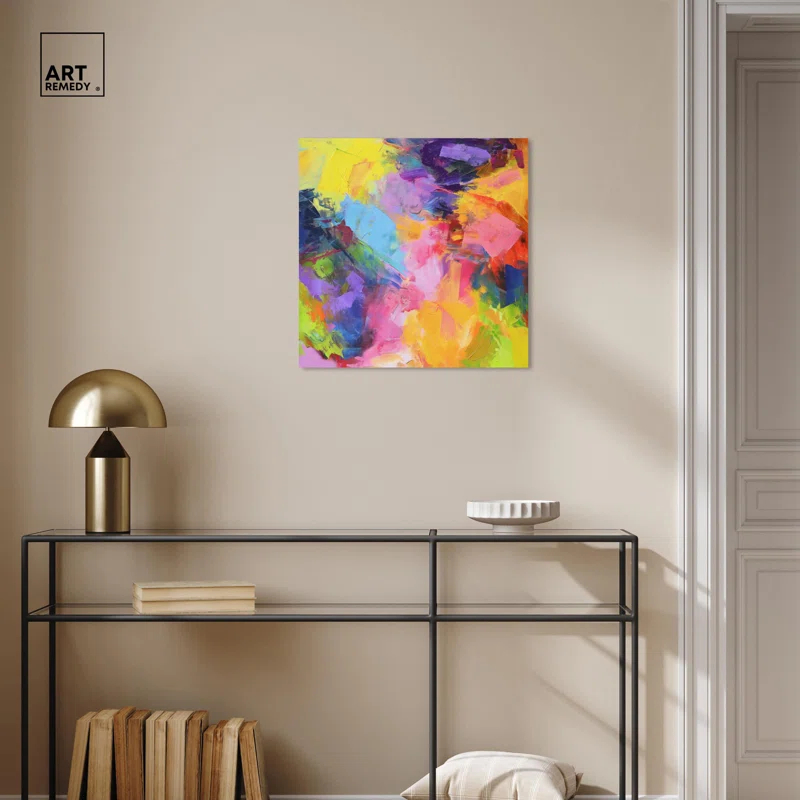 Art Remedy Blissful Palette Canvas Modern Color Abstract by Art Remedy