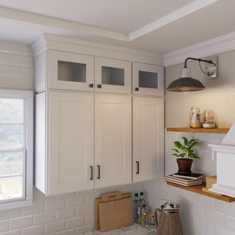 HomLux 12" x 30'' Easy to Assemble Accent Wall Cabinet