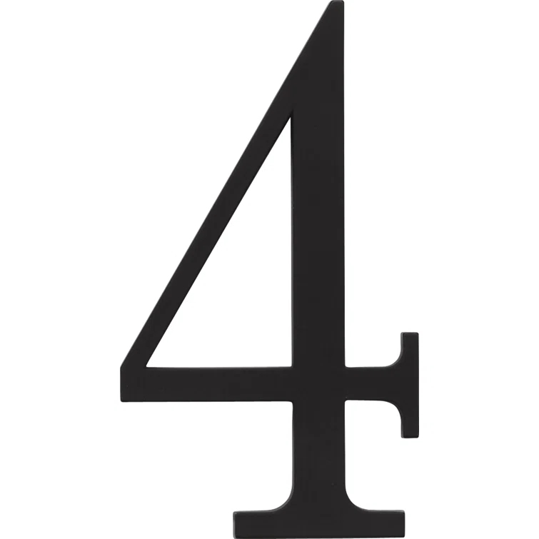 Atlas Homewares Traditionalist 6" H Surface Mount House Number
