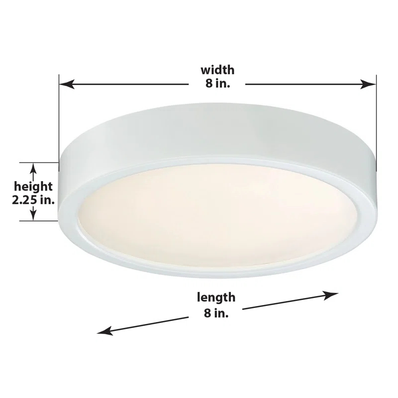 Hilmar Glass LED Flush Mount