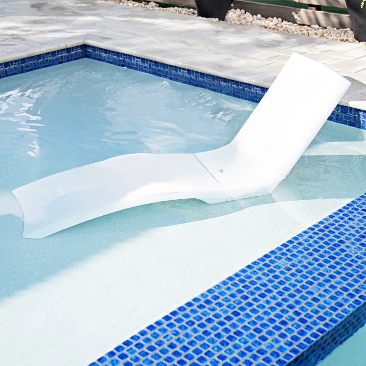 Step2 Step2 White Weighted Vero Pool Lounger and Patio Chaise