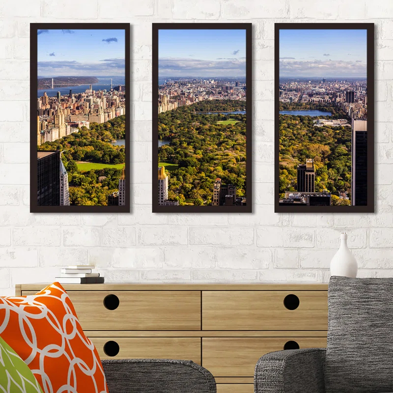 Picture Perfect International " New York Central Park I " 3 - Pieces