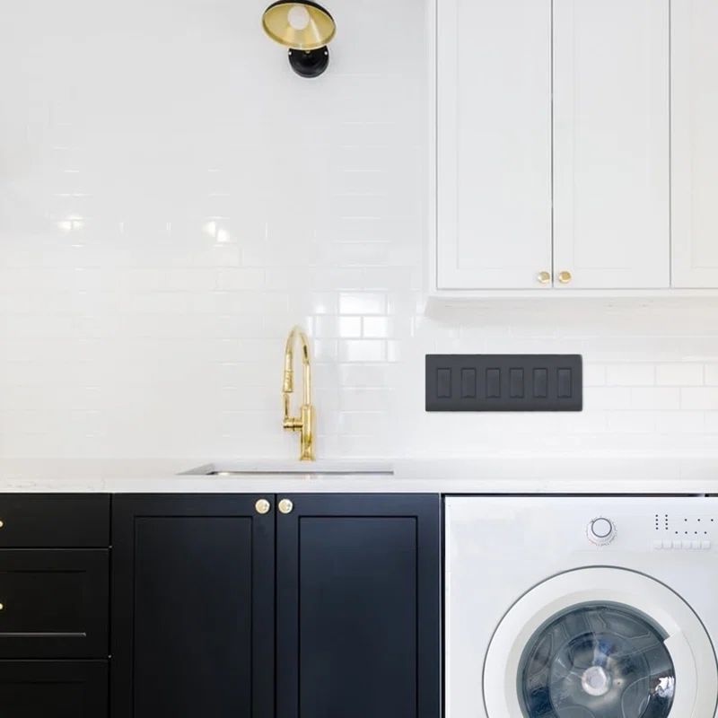 Legrand Radiant 6-Gang Decorator Rocker Screwless Wall Plate