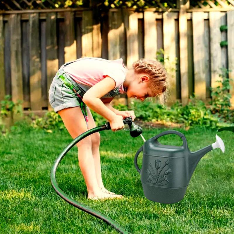 PMU 2 Gallon Watering Can - Plastic Water Can with Detachable Sprinkler Head Pkg/1