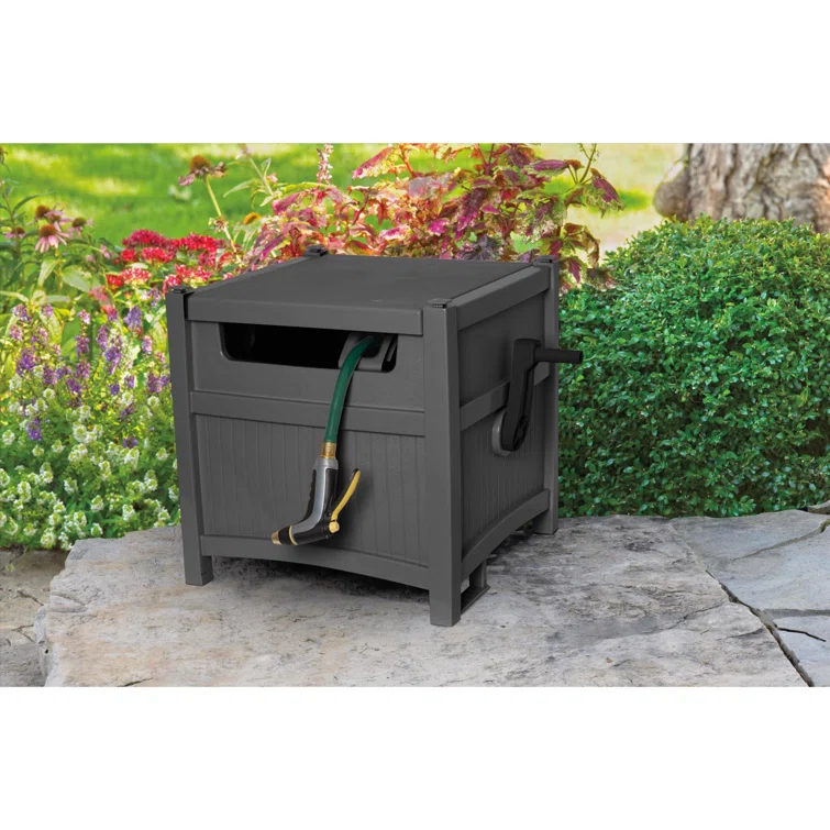 Suncast Suncast Smart Trak 225 ft. Gray Retractable Free Standing Hideaway Hose Reel