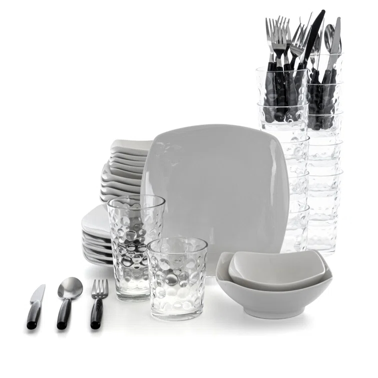 Wrought Studio™ Laurendeau 16 Piece Stoneware Dinnerware Set - Service for 4