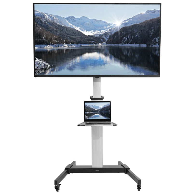 Vivo Heavy Duty TV Cart for 32" to 83" Screens, STAND-TV09