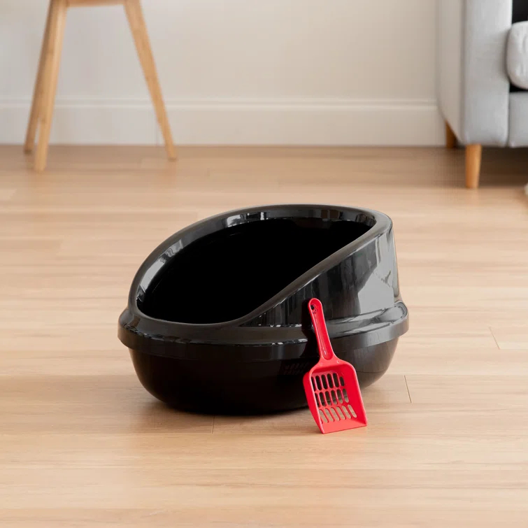 IRIS USA, Inc. Plastic Litter Box with Scoop